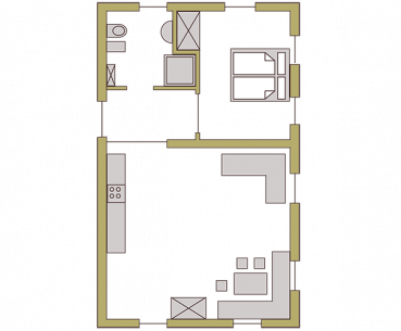 Grundriss der Ferienwohnung Spitzenstein